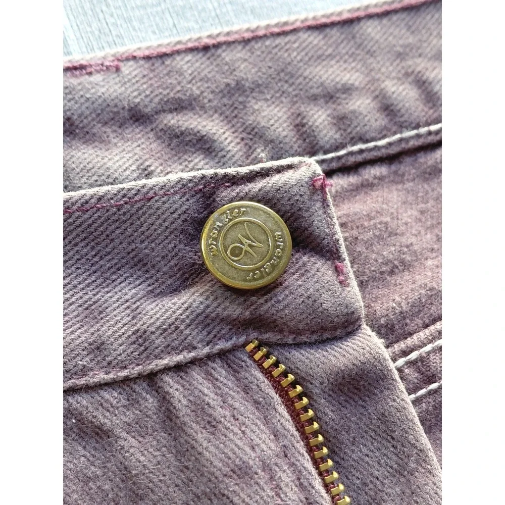 Vtg Wrangler for Women High Rise Tapered Leg Jeans 12x34‎ Purple Denim